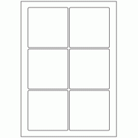 590 - Label Size 88mm x 88mm - 6 labels per sheet