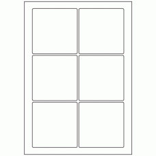 590 - Label Size 88mm x 88mm - 6 labels per sheet 