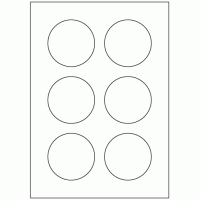 594 - Label Size 71mm dia - 6 labels per sheet 594 - Label Size 71mm dia - 6 labels per sheet