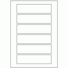599 - Label Size 155mm x 40mm - 6 labels per sheet 