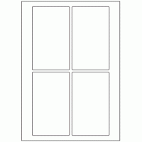 603 - Label Size 135mm x 80mm - 4 labels per sheet