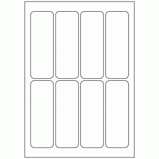 604 - Label Size 128mm x 44mm - 8 labels per sheet 