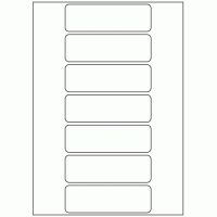 605 - Label Size 120mm x 38mm - 7 labels per sheet