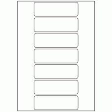 605 - Label Size 120mm x 38mm - 7 labels per sheet 