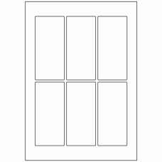 606 - Label Size 119mm x 55mm - 6 labels per sheet 