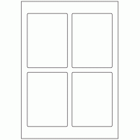 607 - Label Size 117.5mm x 87mm - 4 labels per sheet