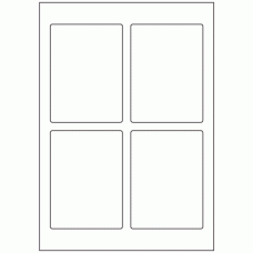 607 - Label Size 117.5mm x 87mm - 4 labels per sheet 