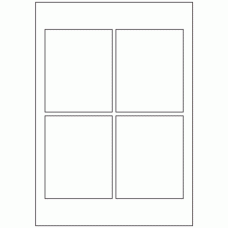 609 - Label Size 110mm x 90mm - 4 labels per sheet 