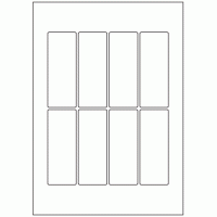 610 - Label Size 105mm x 40mm - 8 labels per sheet 610 - Label Size 105mm x 40mm - 8 labels per sheet