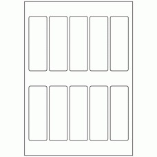 611 - Label Size 105.2mm x 35mm - 10 labels per sheet 