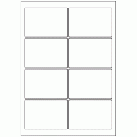 612 - Label Size 95mm x 65mm - 8 labels per sheet