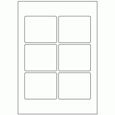 623 - Label Size 85mm x 70mm - 6 labels per sheet 