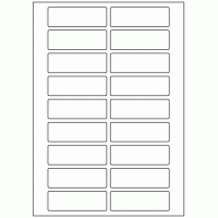 625 - Label Size 82mm x 27mm - 18 labels per sheet