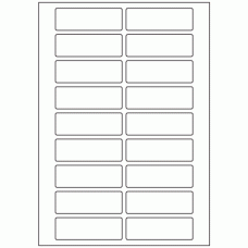 625 - Label Size 82mm x 27mm - 18 labels per sheet 