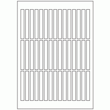 628 - Label Size 81mm x 9mm - 45 labels per sheet 
