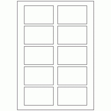 629 - Label Size 80.0mm x 49.7mm - 10 labels per sheet 