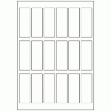 630 - Label Size 80mm x 30mm - 18 labels per sheet 