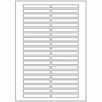 632 - Label Size 80mm x 10mm - 40 labels per sheet 632 - Label Size 80mm x 10mm - 40 labels per sheet