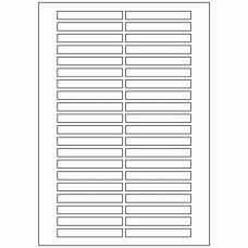 632 - Label Size 80mm x 10mm - 40 labels per sheet 