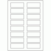 633 - Label Size 78mm x 28mm - 16 labels per sheet