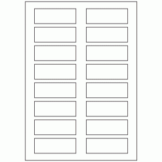 633 - Label Size 78mm x 28mm - 16 labels per sheet 