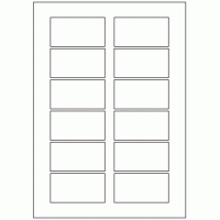 634 - Label Size 75mm x 40mm - 12 labels per sheet