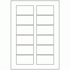 634 - Label Size 75mm x 40mm - 12 labels per sheet 