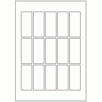 635 - Label Size 75mm x 32mm - 15 labels per sheet