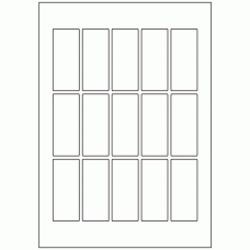 635 - Label Size 75mm x 32mm - 15 labels per sheet 