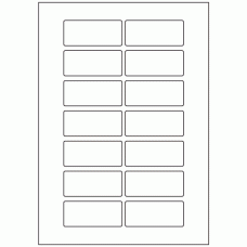 636 - Label Size 72mm x 31mm - 14 labels per sheet 