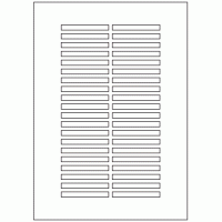 639 - Label Size 65mm x 7mm - 40 labels per sheet