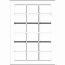 643 - Label Size 55mm x 40mm - 18 labels per sheet 