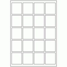 645 - Label Size 51.5mm x 46mm - 20 labels per sheet 