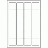 648 - Label Size 45mm x 45mm - 24 labels per sheet