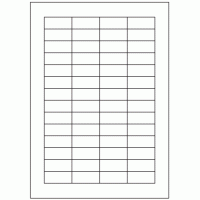 653 - Label Size 42mm x 18mm - 56 labels per sheet