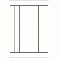 654 - Label Size 41mm x 25mm - 48 labels per sheet 