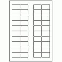 655 - Label Size 38mm x 24mm - 40 labels per sheet
