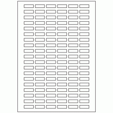 657 - Label Size 25mm x 8mm - 114 labels per sheet 