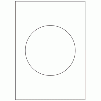 661 - Label Size 150mm Dia - 1 labels per sheet