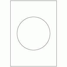 661 - Label Size 150mm Dia - 1 labels per sheet 