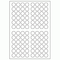 669 - Label Size 19mm Dia - 96 labels per sheet