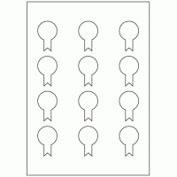 923 - Award Ribbon Label Size 33mm x 51mm - 12 labels per sheet 923 - Award Ribbon Label Size 33mm x 51mm - 12 labels per sheet