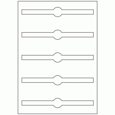 926 - Jar Seal Label Size 190mm x 25mm - 5 labels per sheet 