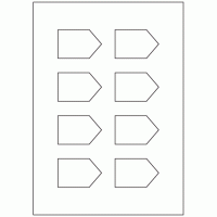 930 - Direction Arrow Label Size 61mm x 40mm - 8 labels per sheet 930 - Direction Arrow Label Size 61mm x 40mm - 8 labels per sheet