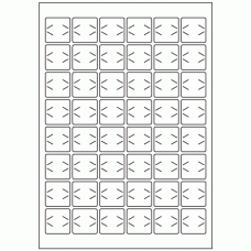935 - Label Size 30mm x 30mm - 48 labels per sheet 