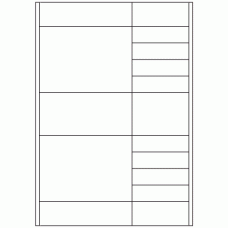936 - Mixed Rectangles - 16 labels per sheet 