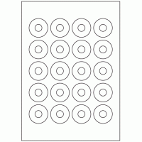 938 - Label Size 40mm Dia - 20 labels per sheet 938 - Label Size 40mm Dia - 20 labels per sheet