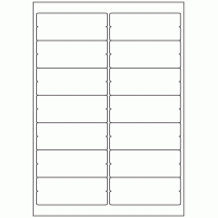 941 - Notch Label Size 99.1mm x 38.1mm - 14 labels per sheet
