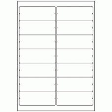 941 - Notch Label Size 99.1mm x 38.1mm - 14 labels per sheet 