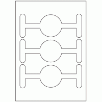 950 - Jar Seal Label Size 183mm x 70mm - 3 labels per sheet